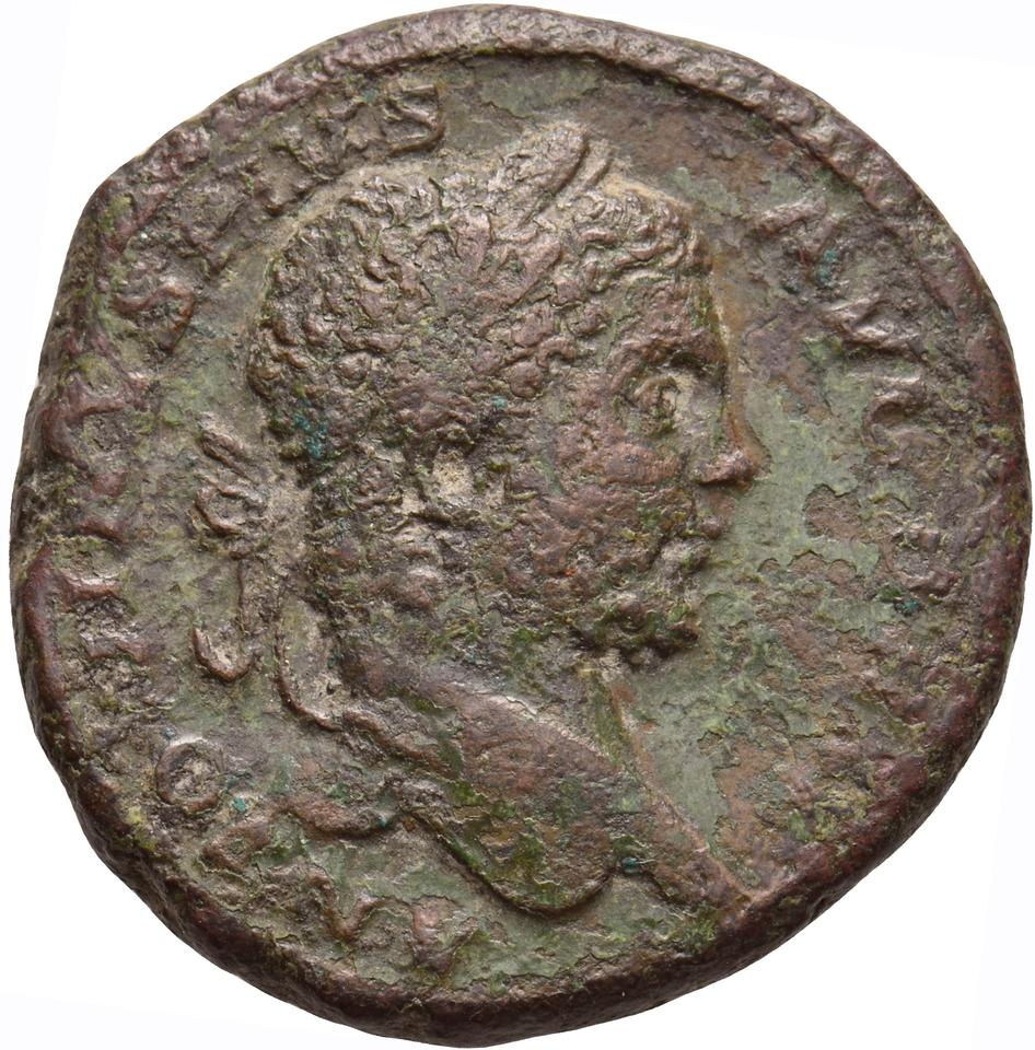 Caracalla, copper-alloy as, collection photograph Koeln-ID875, obverse