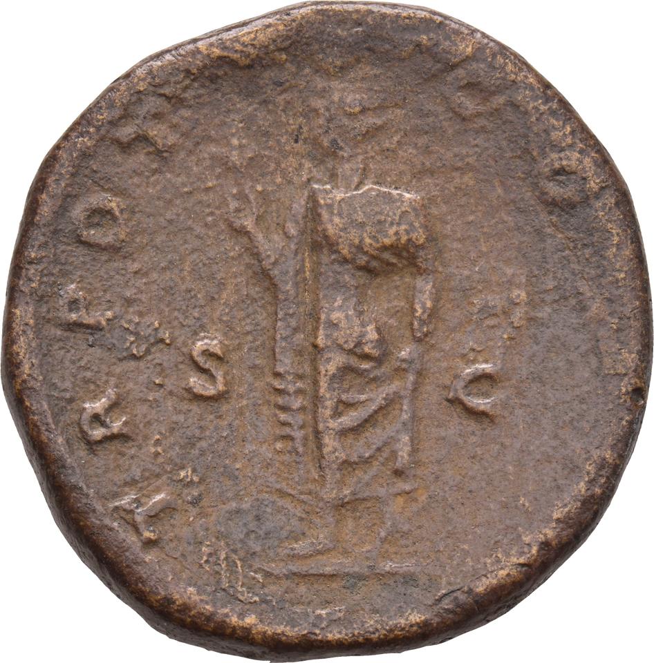 Hadrian, copper-alloy sestertius, collection photograph Koeln-ID741, reverse