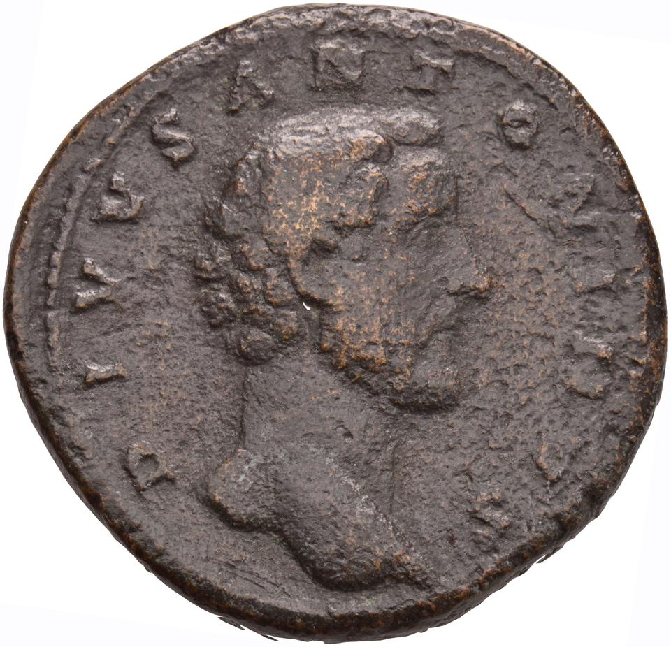 Marcus Aurelius, copper-alloy sestertius, collection photograph Koeln-ID769, obverse