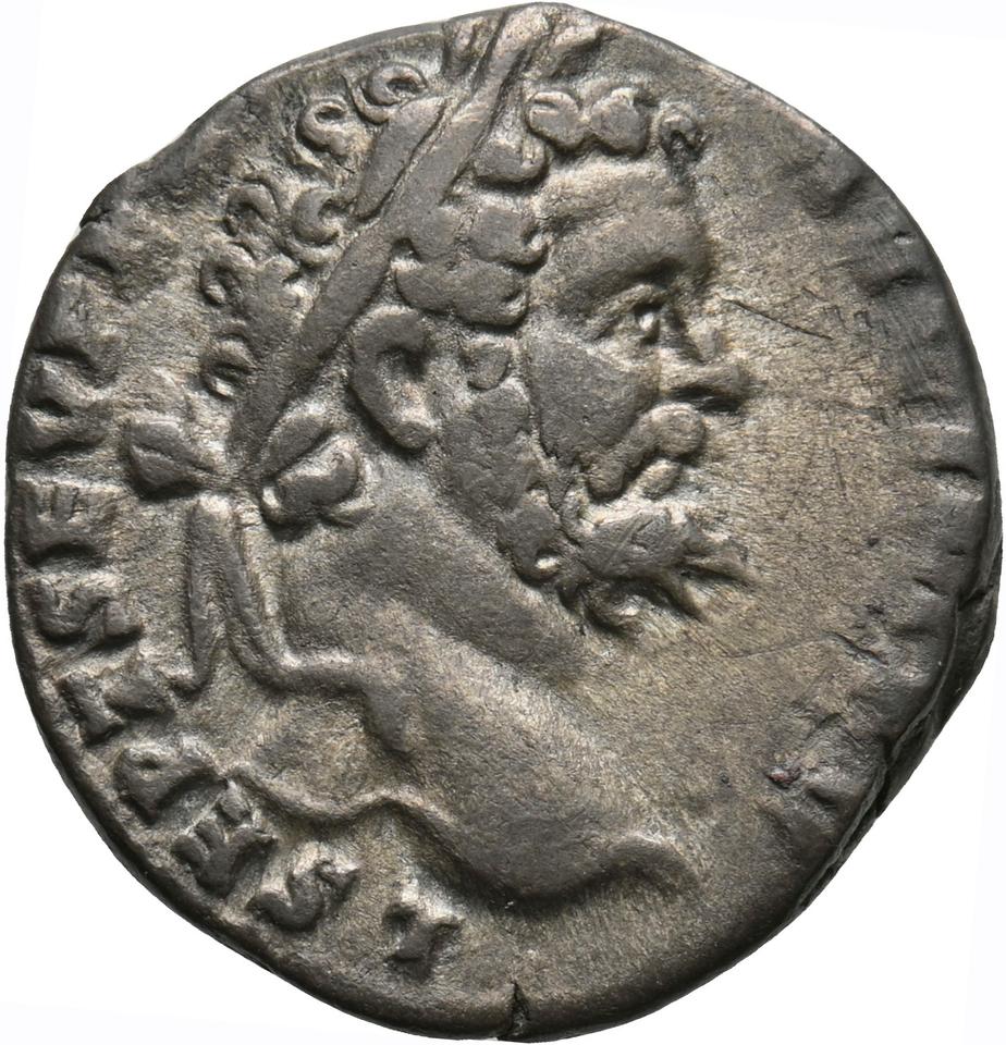 Septimius Severus, silver denarius, collection photograph Koeln-ID847, obverse