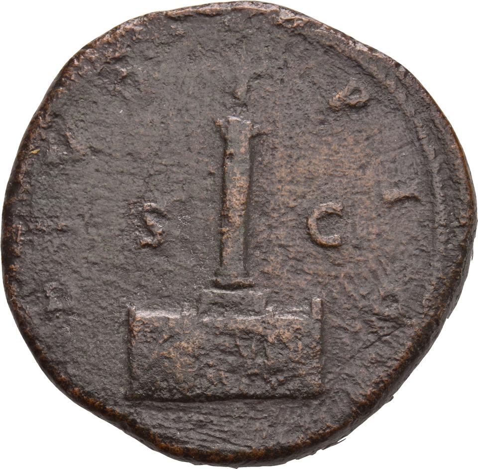 Marcus Aurelius, copper-alloy sestertius, collection photograph Koeln-ID769, reverse