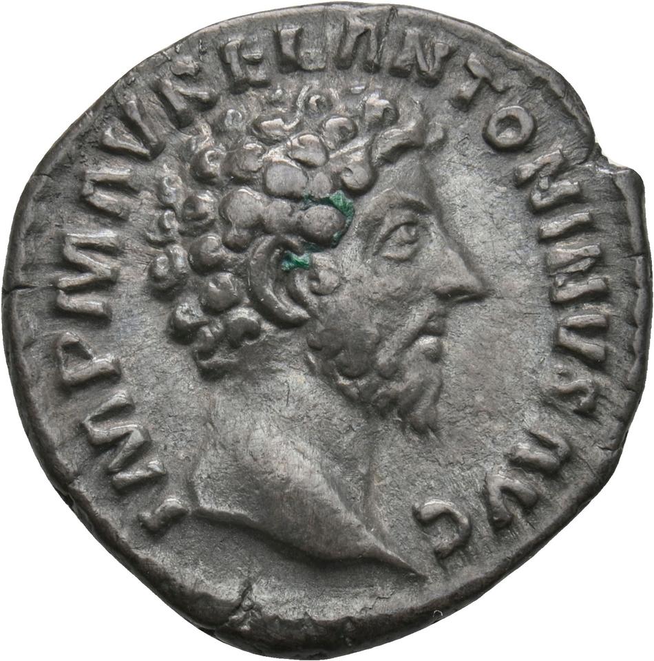 Marcus Aurelius, silver denarius, collection photograph Koeln-ID790, obverse