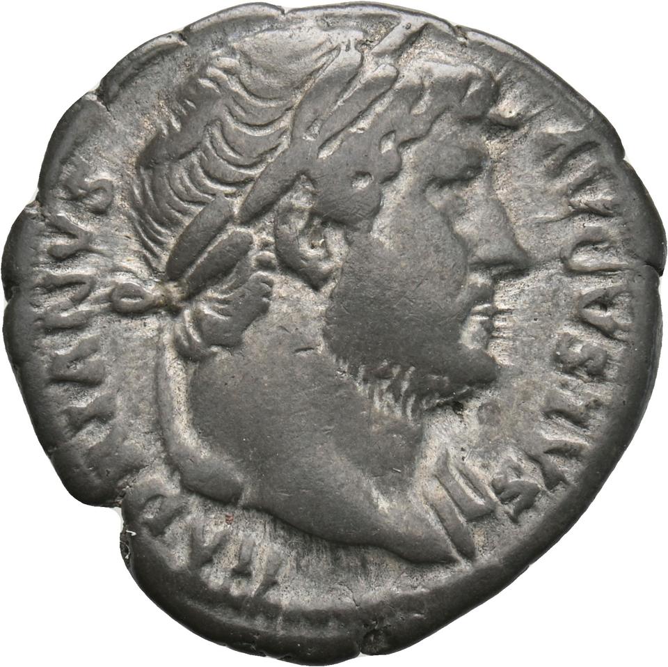 Hadrian, silver denarius, collection photograph Koeln-ID709, obverse