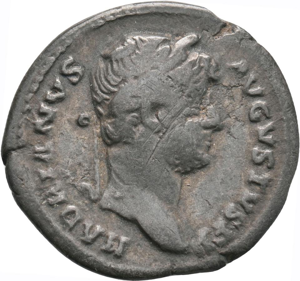 Hadrian, silver denarius, collection photograph Koeln-ID724, obverse