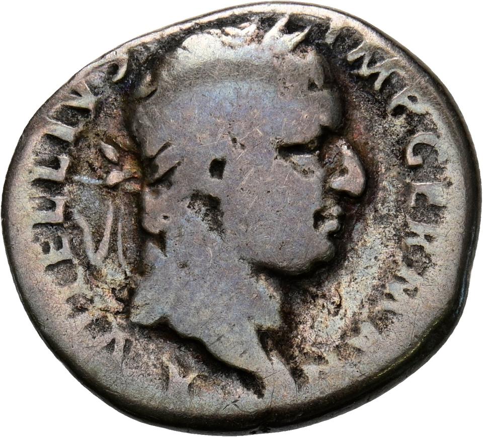 Vitellius, silver denarius, collection photograph Koeln-ID1312, obverse