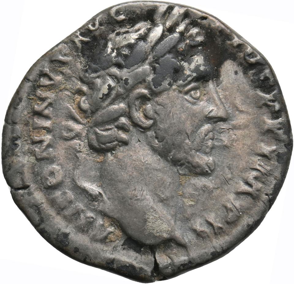 Antoninus Pius, silver denarius, collection photograph Koeln-ID751, obverse