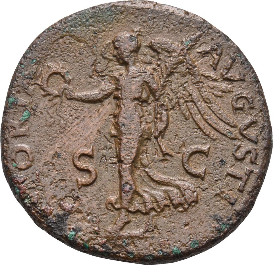 Vespasian, copper-alloy as, collection photograph Koeln-ID641, reverse