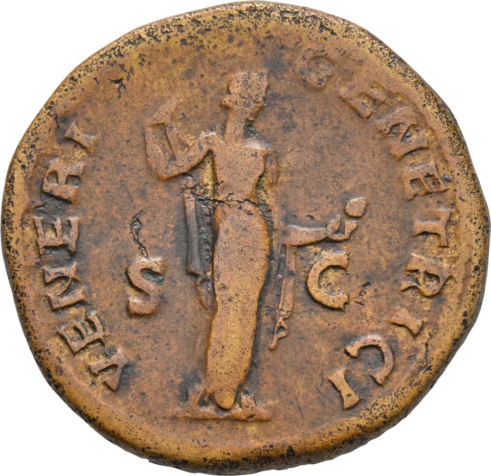 Hadrian, copper-alloy sestertius, collection photograph Koeln-ID738, reverse