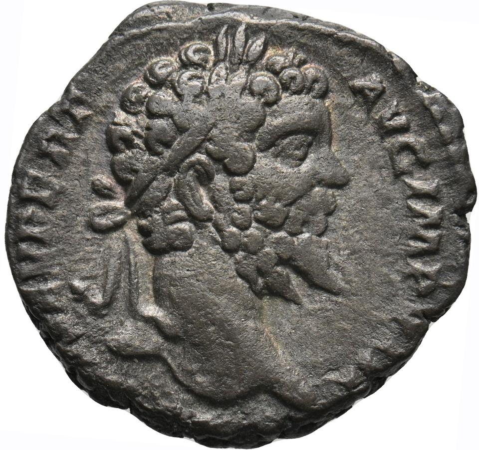 Septimius Severus, silver denarius, collection photograph Koeln-ID848, obverse