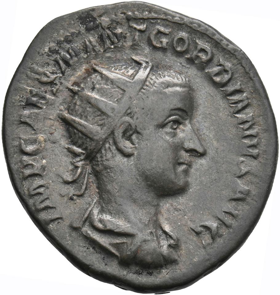 Gordian III, silver antoninianus, collection photograph Koeln-ID947, obverse