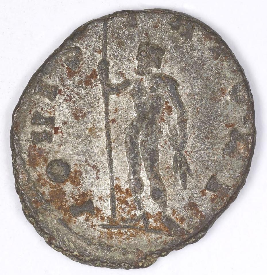 Claudius II Gothicus, silver antoninianus, collection photograph IATH-1991.17.187, reverse