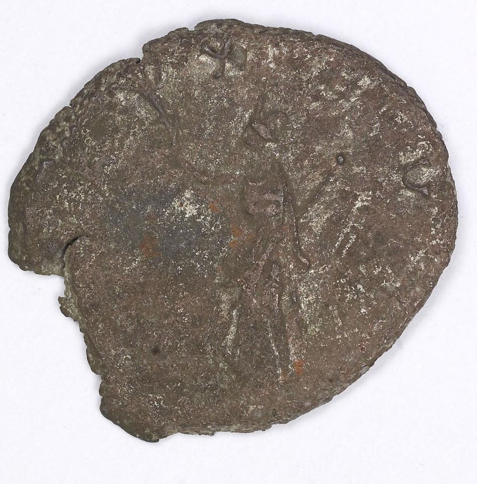 Claudius II Gothicus, silver antoninianus, collection photograph IATH-1991.17.176, reverse