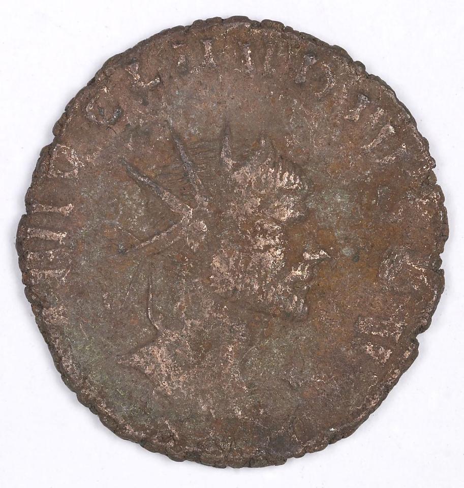 Claudius II Gothicus, silver antoninianus, collection photograph IATH-1991.17.179, obverse
