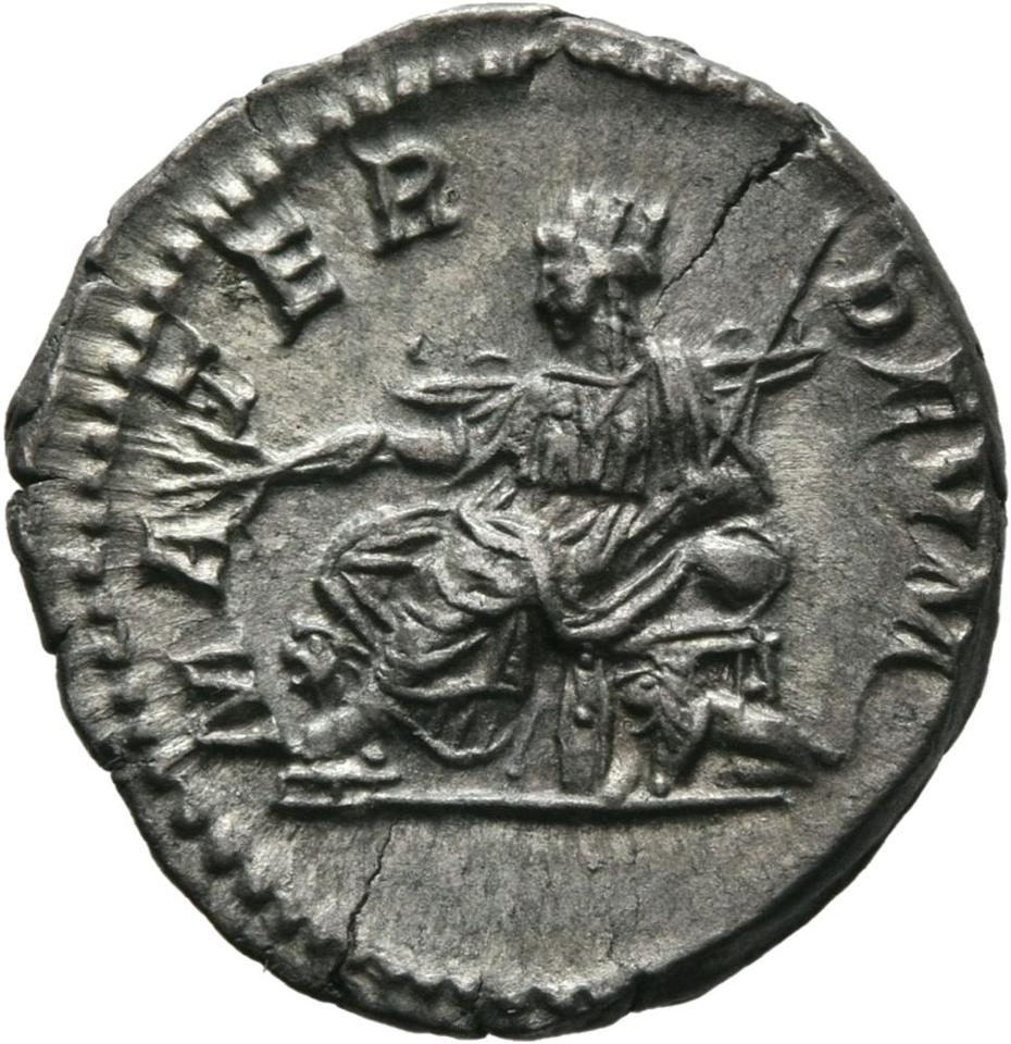 Septimius Severus, Silver denarius, collection photograph Mainz-ID414, reverse