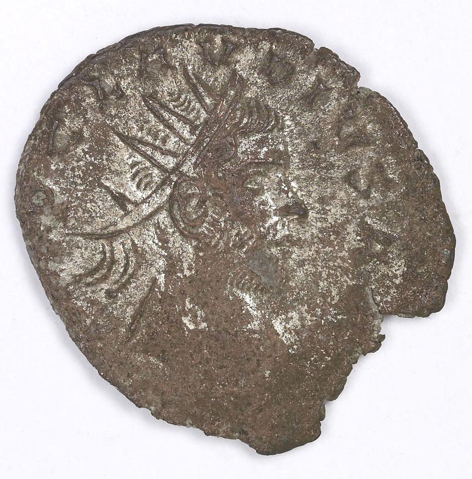 Claudius II Gothicus, silver antoninianus, collection photograph IATH-1991.17.176, obverse