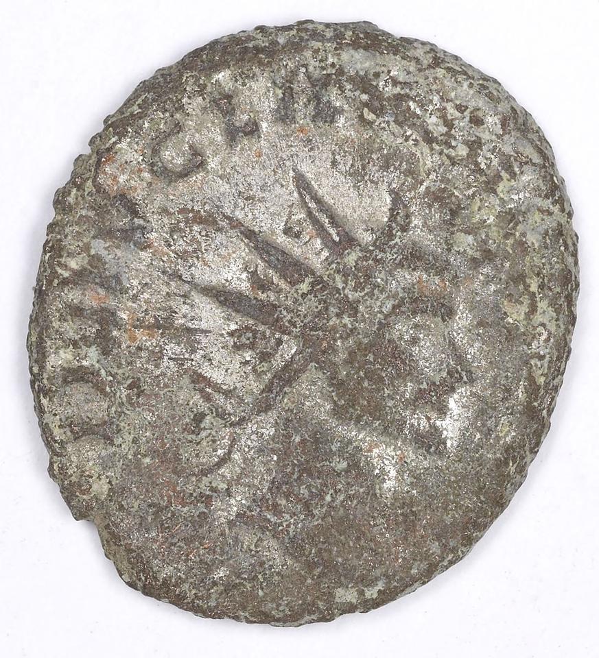 Claudius II Gothicus, silver antoninianus, collection photograph IATH-1991.17.178, obverse