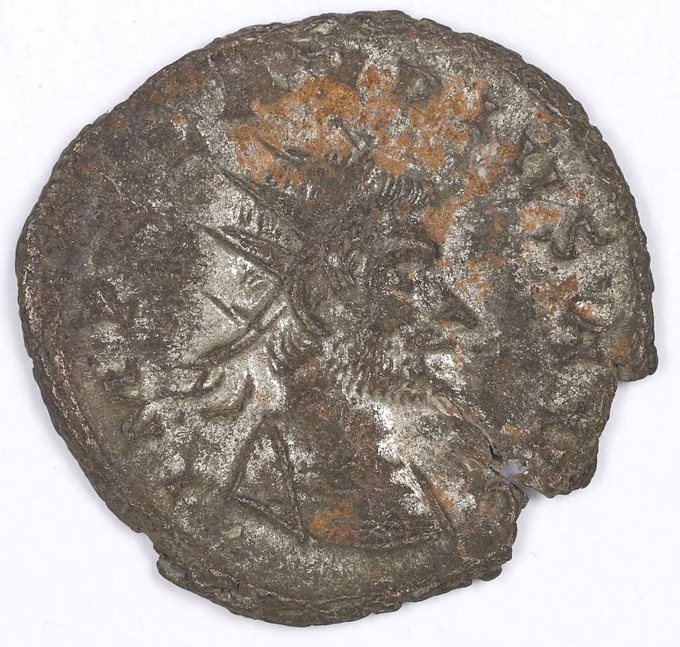 Claudius II Gothicus, silver antoninianus, collection photograph IATH-1991.17.171, obverse