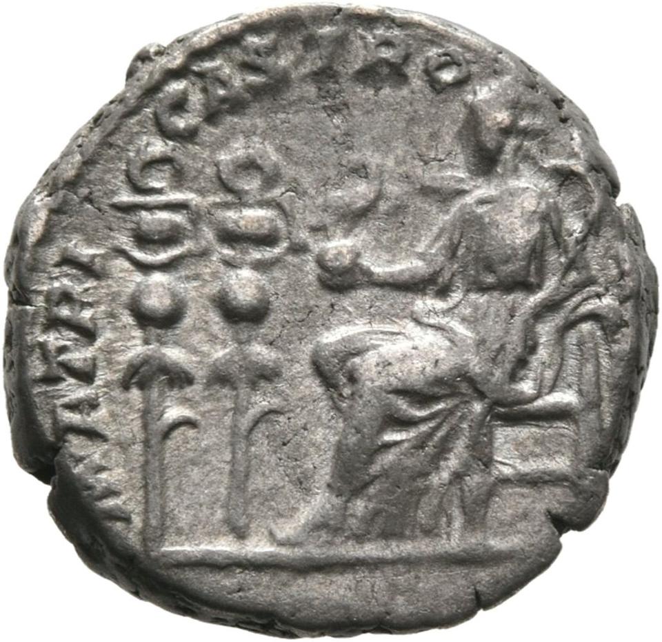 Septimius Severus, Silver denarius, collection photograph Mainz-ID1057, reverse