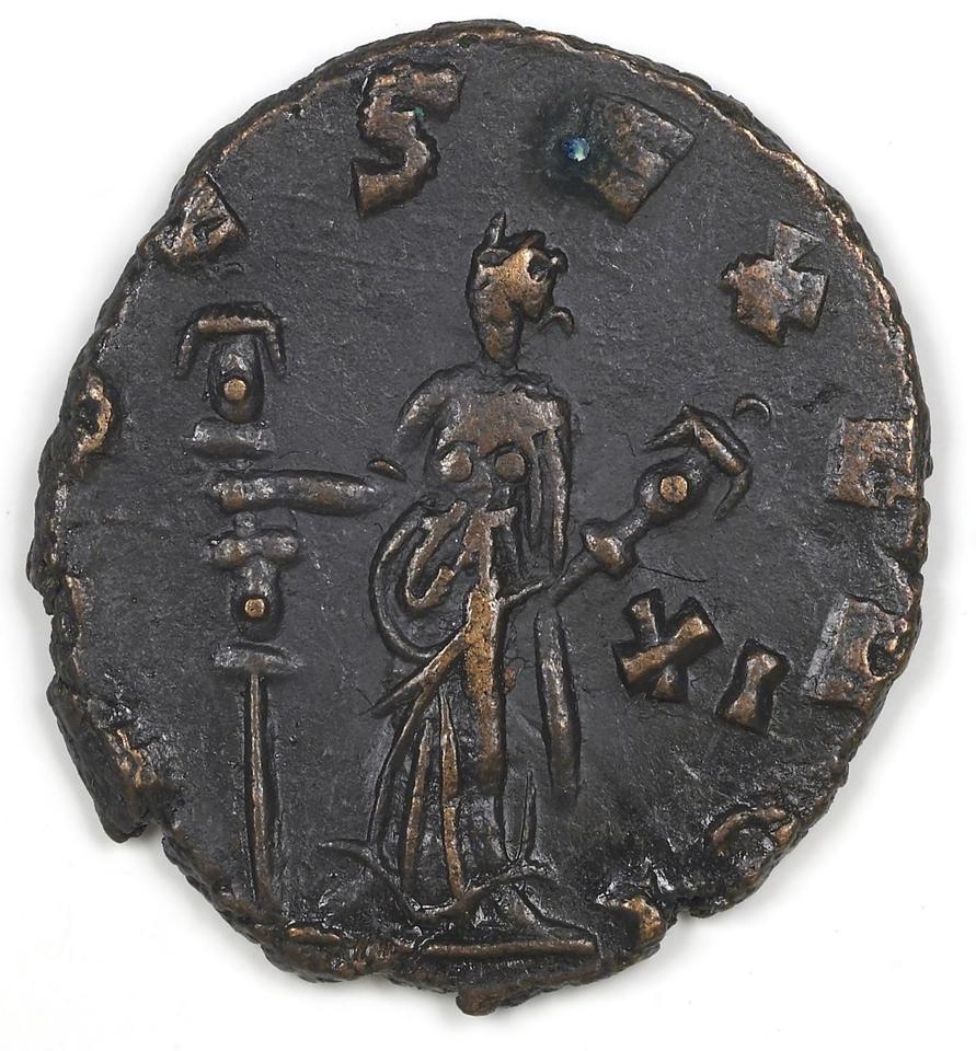 Claudius II Gothicus, silver antoninianus, collection photograph IATH-1987.46.37, reverse