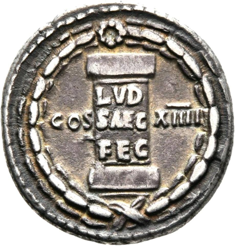 Domitian, Silver denarius, collection photograph Mainz-ID625, reverse