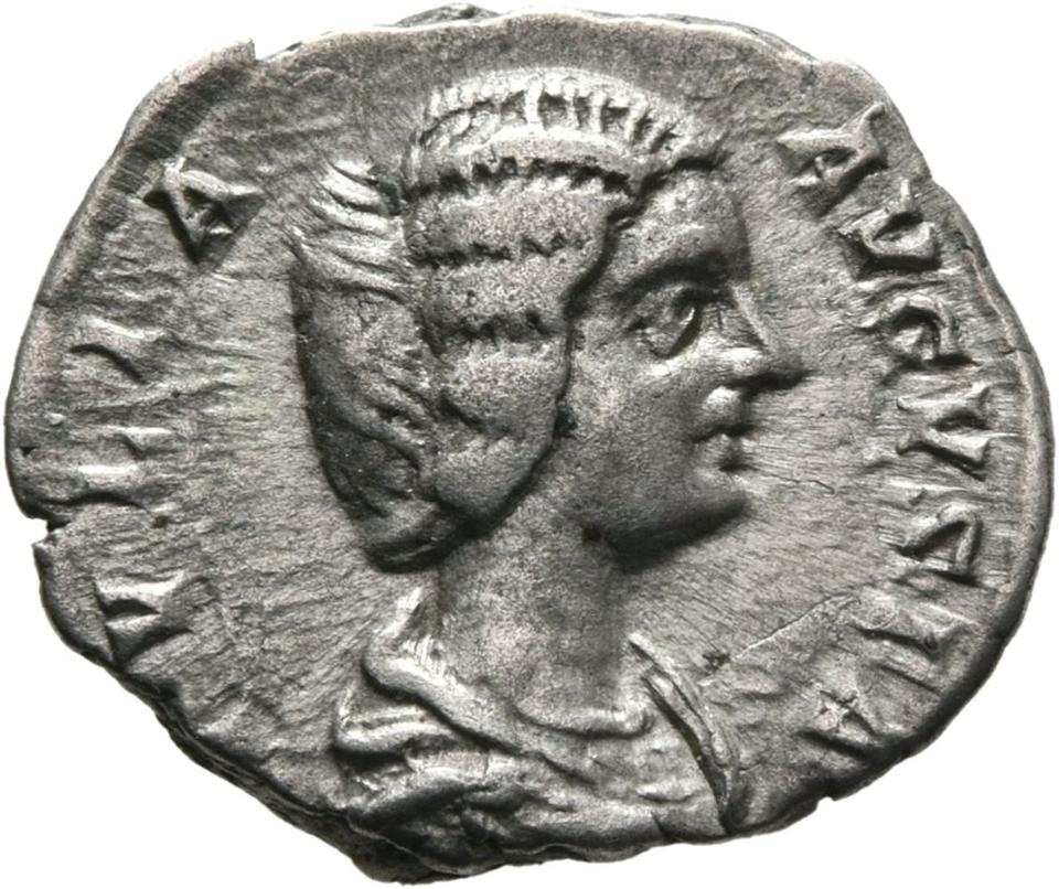 Septimius Severus, Silver denarius, collection photograph Mainz-ID80, obverse