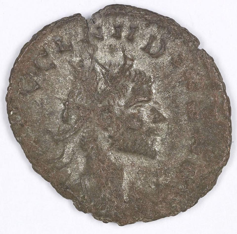 Claudius II Gothicus, silver antoninianus, collection photograph IATH-1991.17.173, obverse