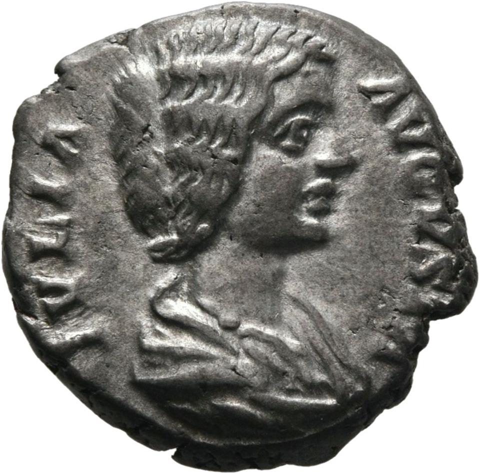Septimius Severus, Silver denarius, collection photograph Mainz-ID415, obverse