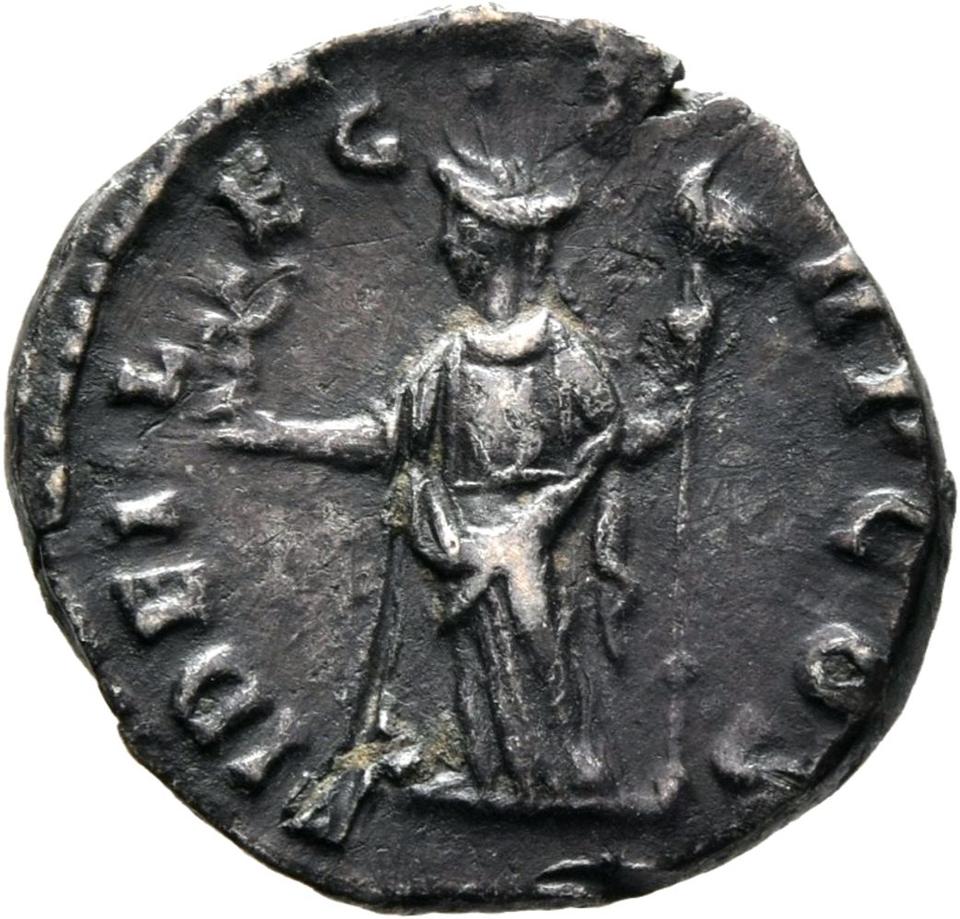 Septimius Severus, Silver denarius, collection photograph Mainz-ID386, reverse