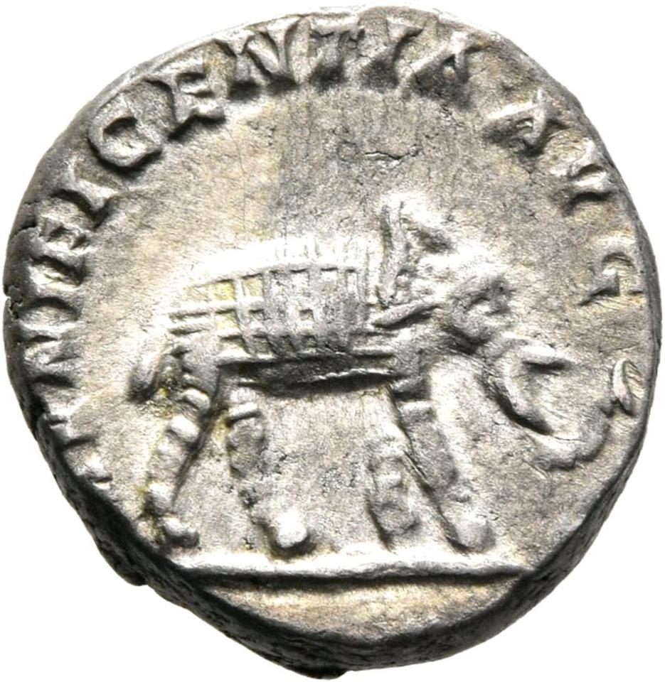 Septimius Severus, Silver denarius, collection photograph Mainz-ID392, reverse
