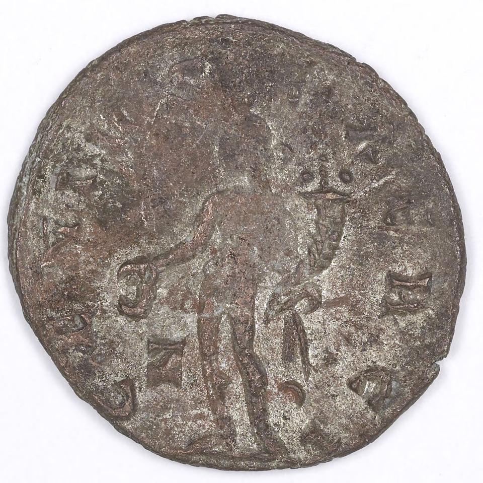 Claudius II Gothicus, silver antoninianus, collection photograph IATH-1991.17.174, reverse
