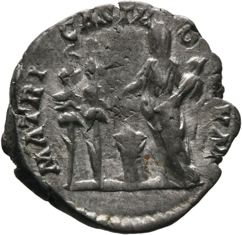 Septimius Severus, Silver denarius, collection photograph Mainz-ID415, reverse