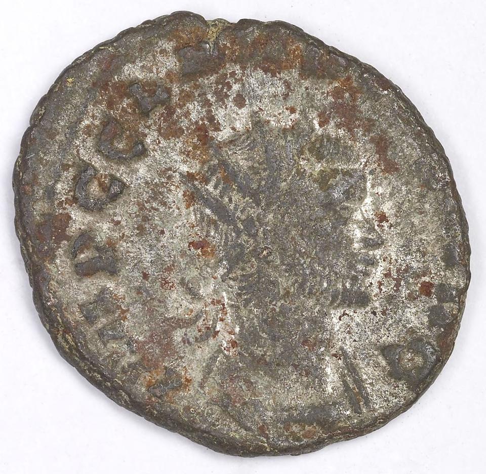 Claudius II Gothicus, silver antoninianus, collection photograph IATH-1991.17.187, obverse