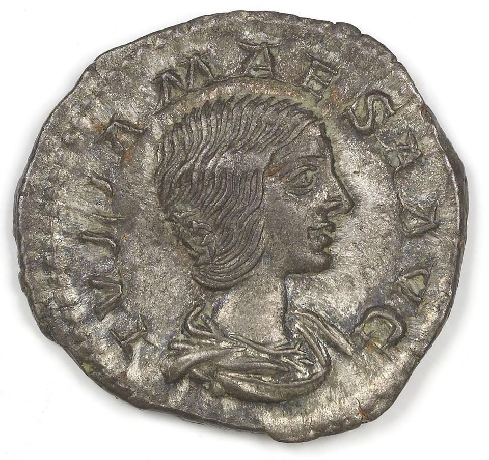 Elagabalus, Silver denarius, collection photograph IATH-2001.4.2, obverse