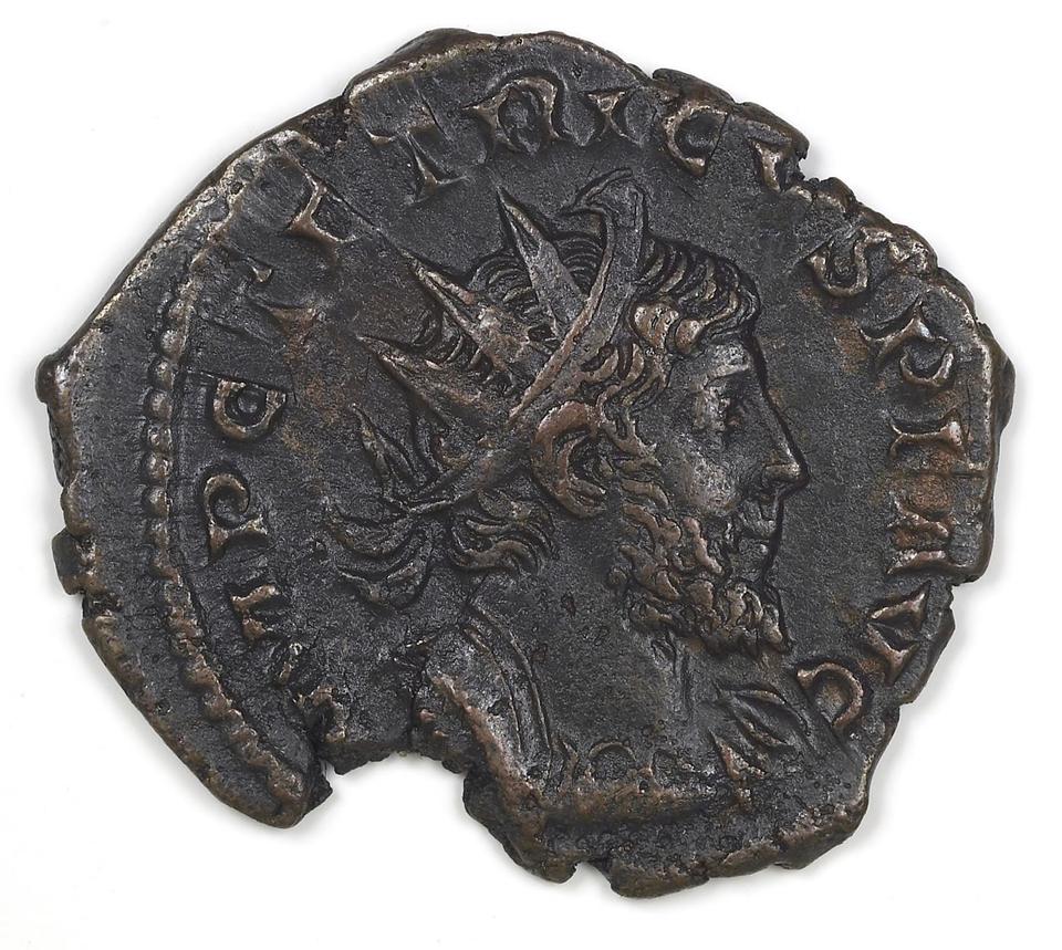 Tetricus I, silver antoninianus, collection photograph IATH-1987.46.18, obverse