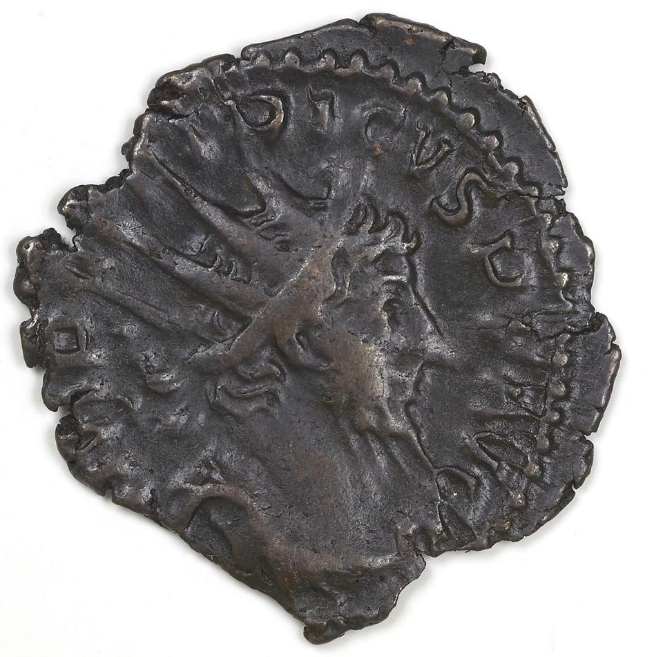 Tetricus I, silver antoninianus, collection photograph IATH-1987.46.25, obverse