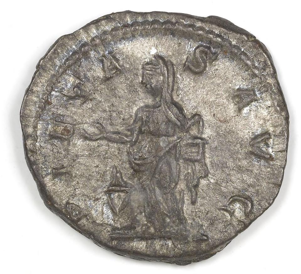 Elagabalus, Silver denarius, collection photograph IATH-2001.4.2, reverse