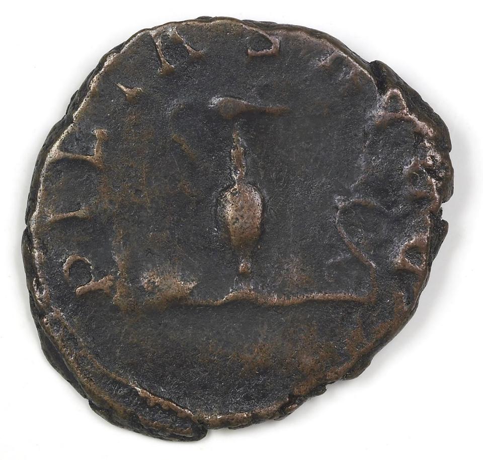 Tetricus I, silver antoninianus, collection photograph IATH-1987.46.26, reverse