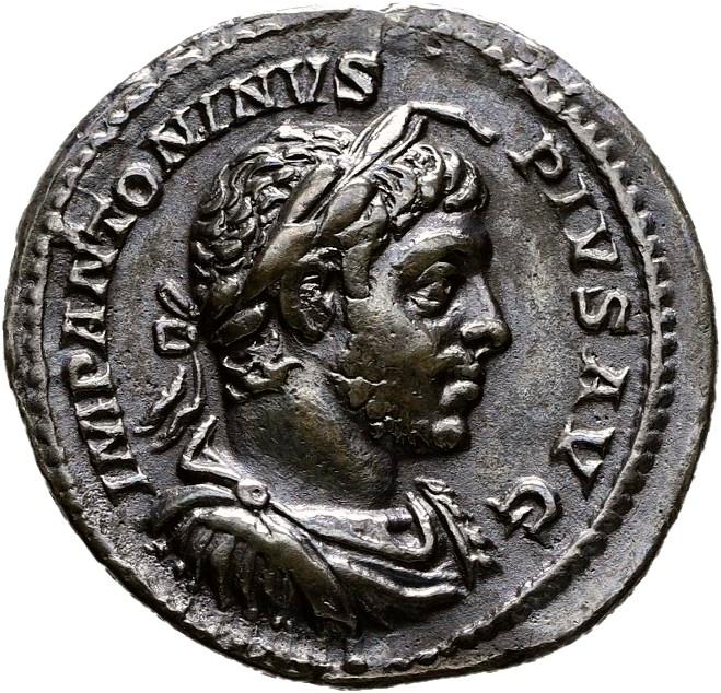 Elagabalus, Silver denarius, collection photograph Hamburg-ID964, obverse