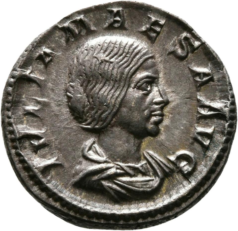 Elagabalus, Silver denarius, collection photograph Mainz-ID1064, obverse