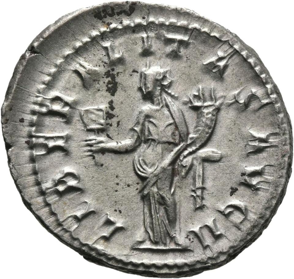Gordian III, silver antoninianus, collection photograph Mainz-ID683, reverse