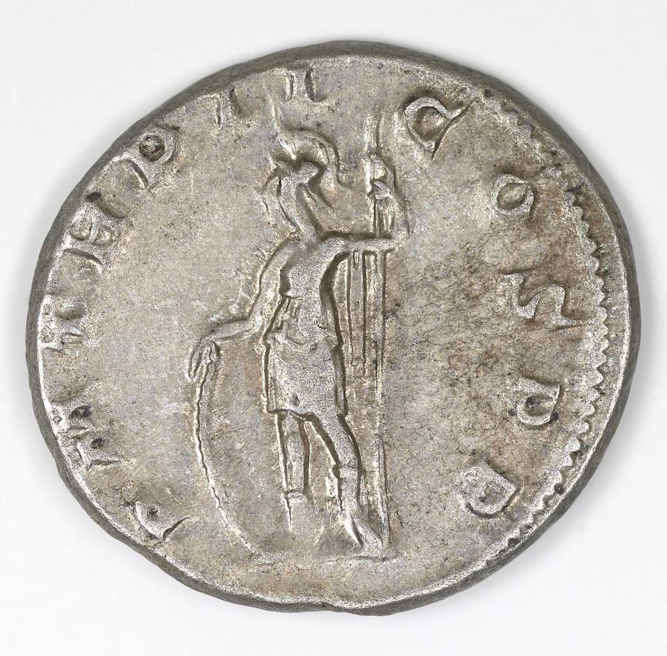 Gordian III, silver antoninianus, collection photograph IATH-1991.17.7, reverse