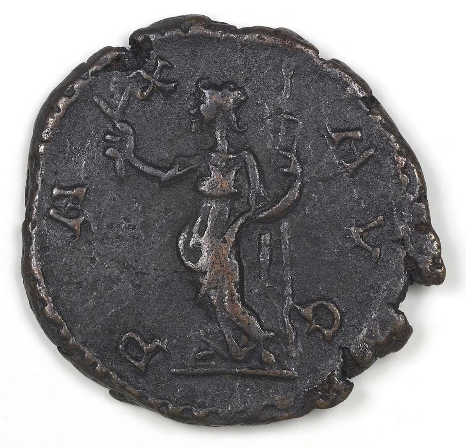 Tetricus I, silver antoninianus, collection photograph IATH-1987.46.21, reverse