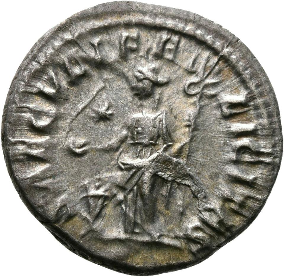 Elagabalus, Silver denarius, collection photograph Mainz-ID1064, reverse