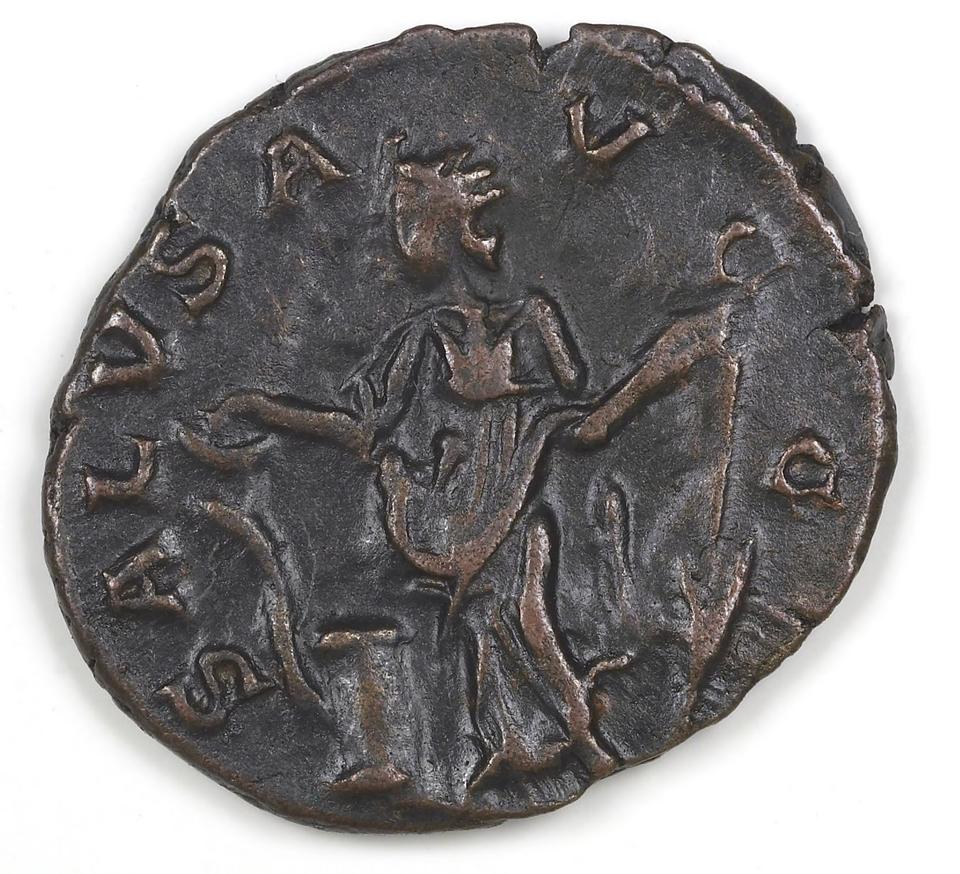 Tetricus I, silver antoninianus, collection photograph IATH-1987.46.22, reverse