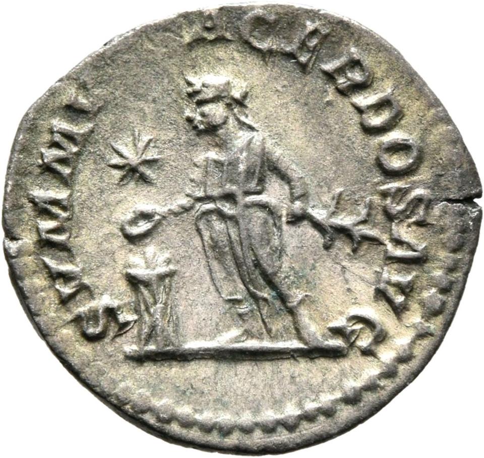 Elagabalus, Silver denarius, collection photograph Mainz-ID573, reverse