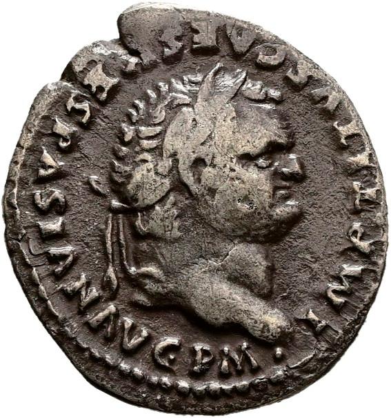Titus, Silver denarius, collection photograph Hamburg-ID488, obverse