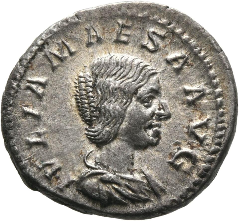 Elagabalus, Silver denarius, collection photograph Mainz-ID1063, obverse