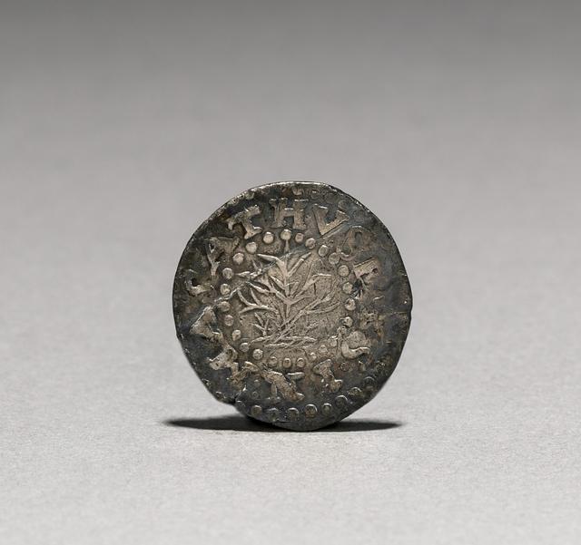 Massachusetts Bay Colony, Oak Tree Silver Twopence (1662), obverse