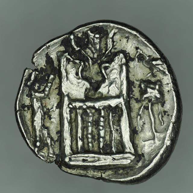 Autophradates II Silver Drachm of Persis: Typological and Iconographic Analysis, reverse