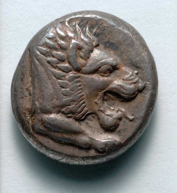 Silver Drachms of Knidos: Archaic to Early Classical Civic Coinage (Series IV), obverse